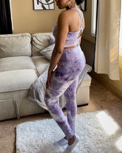 Load image into Gallery viewer, Active Wear 2 Piece Set- Lavender Tie Dye