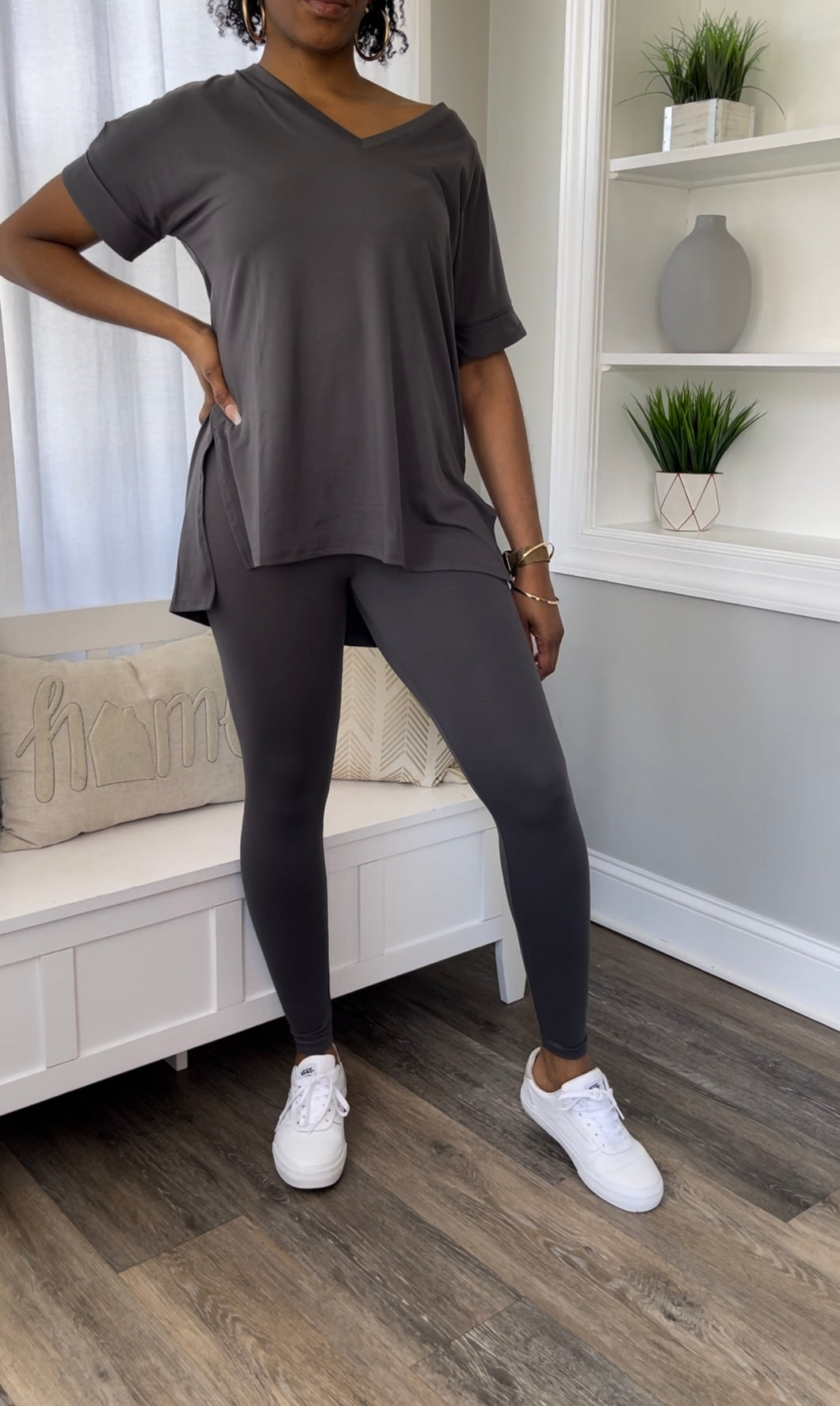Chill Vibe Set- Ash Grey